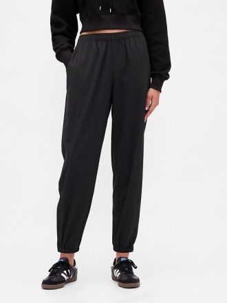 Pantaloni da jogging GapFit Tech a vita alta con cerniera e orlo