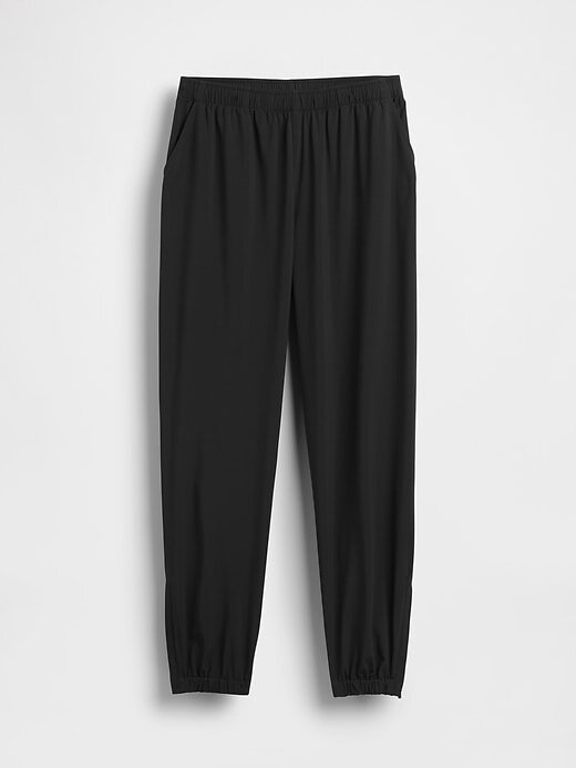 Pantaloni da jogging GapFit Tech a vita alta con cerniera e orlo Pantaloni da jogging GapFit Tech a vita alta con cerniera e orlo