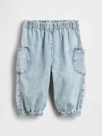 Pantaloni da jogging in denim con tasca Baby Bear