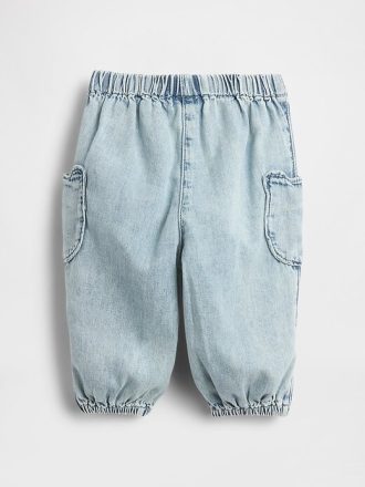 Pantaloni da jogging in denim con tasca Baby Bear