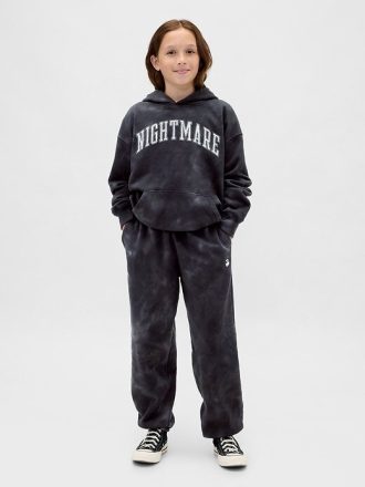 Pantaloni da jogging larghi con teschio vintage Gap × Disney Tim Burton’s The Nightmare Before Christmas per bambini