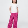Pantaloni da jogging larghi in popeline per bambini Pantaloni da jogging larghi in popeline per bambini