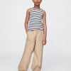 Pantaloni da jogging larghi in popeline per bambini