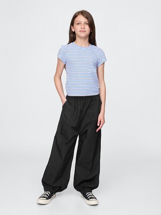 Pantaloni da jogging larghi in popeline per bambini Pantaloni da jogging larghi in popeline per bambini