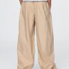 Pantaloni da jogging larghi in popeline per bambini