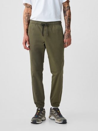 Pantaloni da jogging slim in tela
