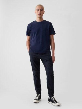 Pantaloni da jogging slim in tela