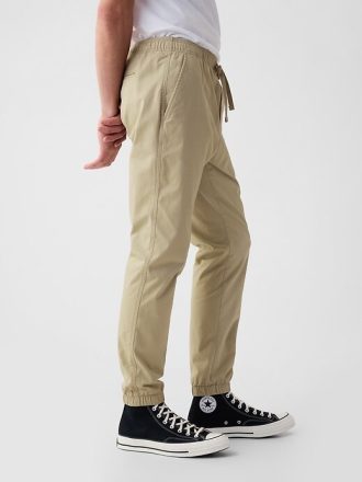Pantaloni da jogging slim in tela