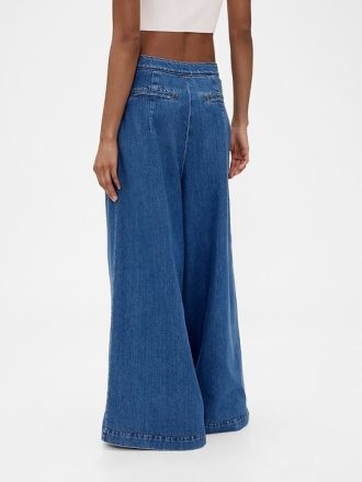 Pantaloni da marinaio in denim a vita alta GapStudio