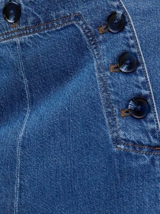 Pantaloni da marinaio in denim a vita alta GapStudio