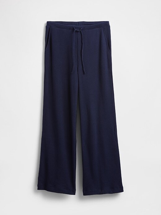Pantaloni da pigiama a gamba larga a nido d’ape Pantaloni da pigiama a gamba larga a nido d’ape