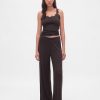 Pantaloni da pigiama a gamba larga con mini costine Pantaloni da pigiama a gamba larga con mini costine
