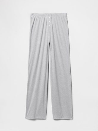 Pantaloni da pigiama a gamba larga con mini costine
