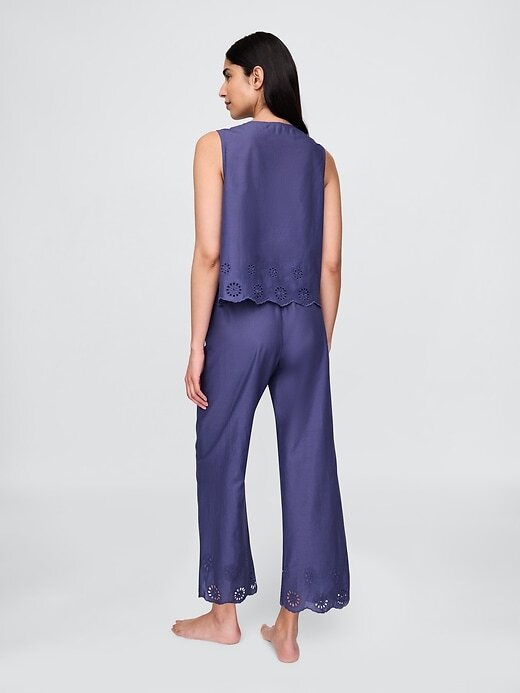 Pantaloni del pigiama con orlo a occhielli Pantaloni del pigiama con orlo a occhielli