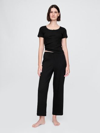 Pantaloni del pigiama corti in pizzo traforato
