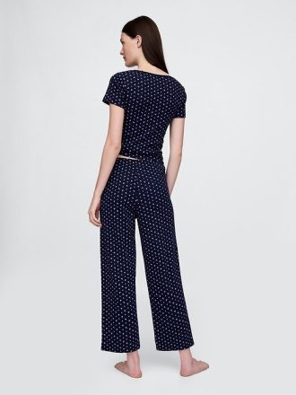 Pantaloni del pigiama corti in pizzo traforato