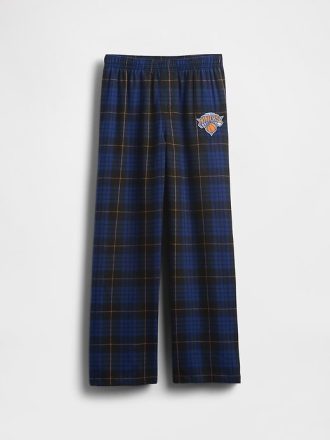 Pantaloni del pigiama in flanella dei New York Knicks della NBA per bambini