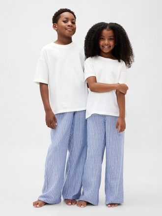 Pantaloni del pigiama in flanella riciclata per bambini