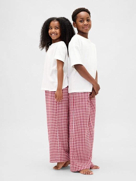 Pantaloni del pigiama in flanella riciclata per bambini Pantaloni del pigiama in flanella riciclata per bambini