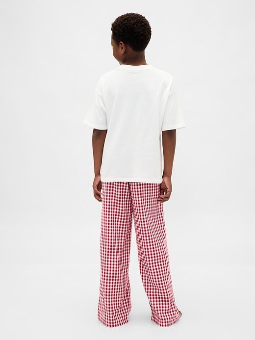 Pantaloni del pigiama in flanella riciclata per bambini Pantaloni del pigiama in flanella riciclata per bambini