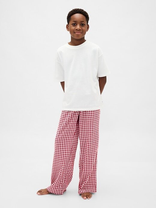Pantaloni del pigiama in flanella riciclata per bambini Pantaloni del pigiama in flanella riciclata per bambini