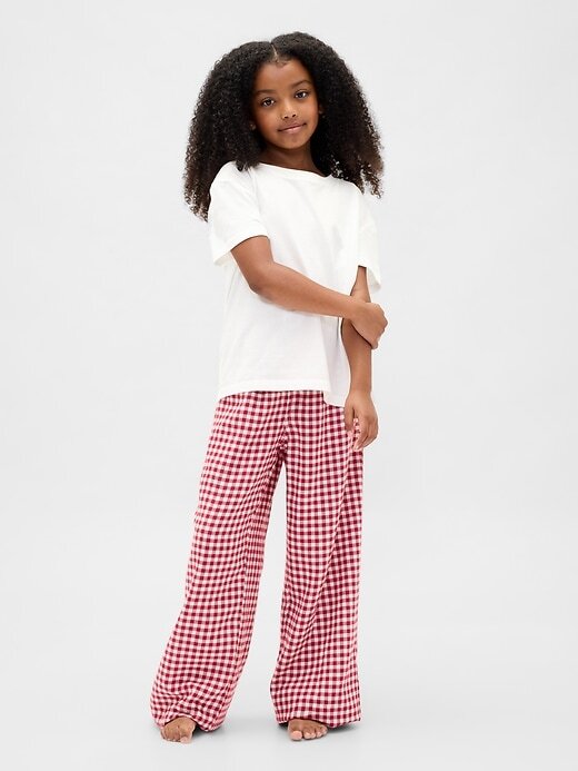 Pantaloni del pigiama in flanella riciclata per bambini Pantaloni del pigiama in flanella riciclata per bambini