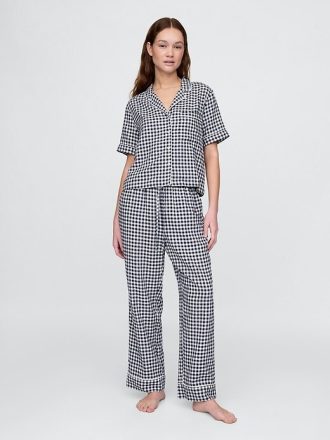 Pantaloni del pigiama in misto lino