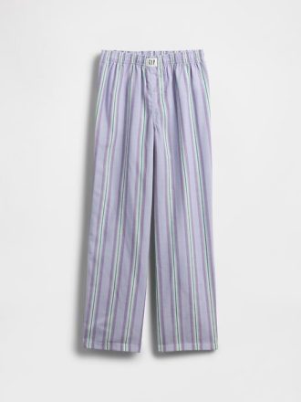 Pantaloni del pigiama in popeline riciclato per bambini