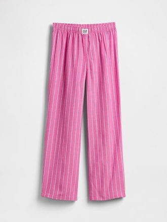 Pantaloni del pigiama in popeline riciclato per bambini