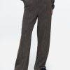 Pantaloni della tuta dritti con cuciture in French Terry pesante Pantaloni della tuta dritti con cuciture in French Terry pesante