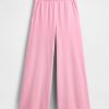 Pantaloni della tuta in French Terry a gamba larga con orlo arrotolato Pantaloni della tuta in French Terry a gamba larga con orlo arrotolato
