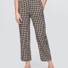 Pantaloni dritti alla caviglia in misto lino Pantaloni dritti alla caviglia in misto lino