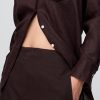 Pantaloni dritti alla caviglia in misto lino Pantaloni dritti alla caviglia in misto lino