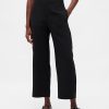 Pantaloni dritti alla caviglia in twill a vita alta Pantaloni dritti alla caviglia in twill a vita alta