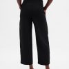 Pantaloni dritti alla caviglia in twill a vita alta Pantaloni dritti alla caviglia in twill a vita alta