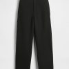 Pantaloni dritti alla caviglia in twill a vita alta Pantaloni dritti alla caviglia in twill a vita alta