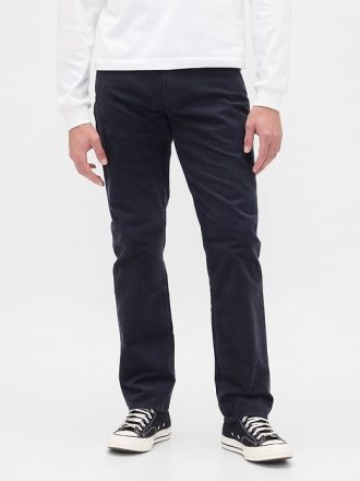 Pantaloni dritti in velluto a coste