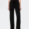Pantaloni dritti in velluto a vita alta Pantaloni dritti in velluto a vita alta