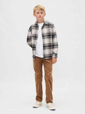 Pantaloni dritti originali in velluto a coste anni ’90 per bambini