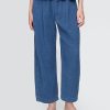 Pantaloni Easy Barrel in garza di cotone Pantaloni Easy Barrel in garza di cotone