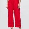 Pantaloni Easy Barrel in misto lino a vita media Pantaloni Easy Barrel in misto lino a vita media