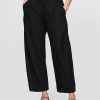 Pantaloni Easy Barrel in misto lino a vita media Pantaloni Easy Barrel in misto lino a vita media