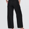 Pantaloni Easy Barrel in misto lino a vita media Pantaloni Easy Barrel in misto lino a vita media