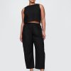 Pantaloni Easy Barrel in misto lino a vita media Pantaloni Easy Barrel in misto lino a vita media