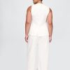 Pantaloni Easy Barrel in misto lino a vita media Pantaloni Easy Barrel in misto lino a vita media