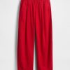 Pantaloni Easy Barrel in misto lino a vita media Pantaloni Easy Barrel in misto lino a vita media