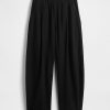 Pantaloni Easy Barrel in misto lino a vita media Pantaloni Easy Barrel in misto lino a vita media