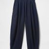 Pantaloni Easy Barrel in misto lino a vita media Pantaloni Easy Barrel in misto lino a vita media