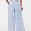Pantaloni in denim drappeggiati a vita alta GapStudio Pantaloni in denim drappeggiati a vita alta GapStudio