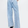 Pantaloni in denim plissettato ultra-morbidi a vita alta 365
